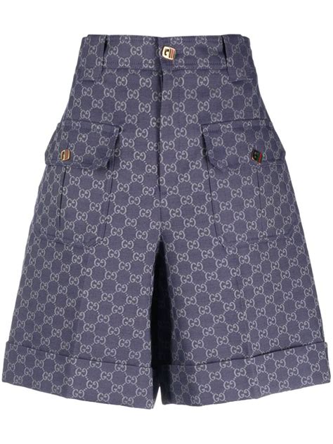 navy blue gucci shorts|gucci shorts women.